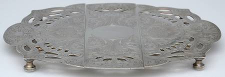 Silverplate Hollowware Expandable Trivet