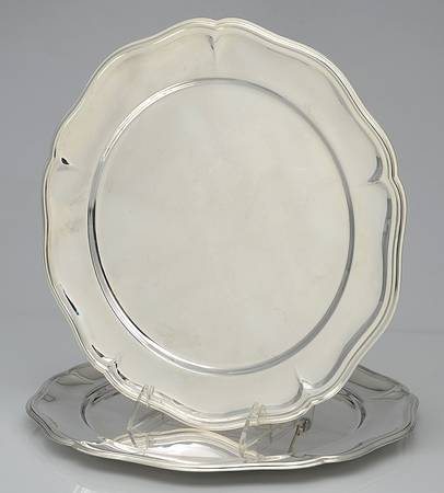 Silverplate Hollowware Service/Dinner Plate - Set of 2