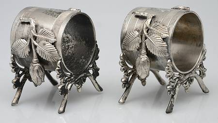 Silverplate Hollowware Napkin Ring - Set of 2