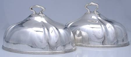 Silverplate Hollowware Pair of Entree Covers