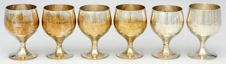 Silverplate Hollowware Cordial Cup - Set of 6