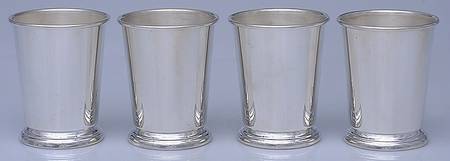 Silverplate Hollowware Mint Julep - Set of 4