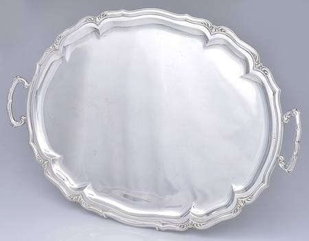 Silverplate Hollowware 26" Waiter Tray
