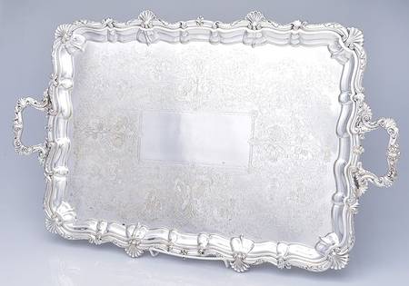 Silverplate Hollowware 22" Waiter Tray