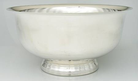 Silverplate Hollowware Punch Bowl