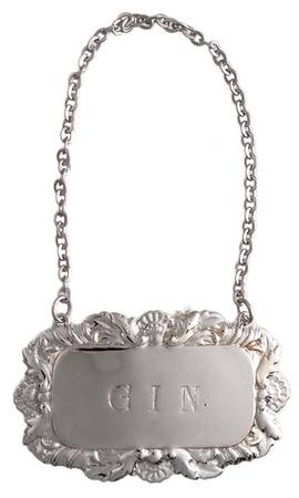 Silverplate Hollowware Decanter Label