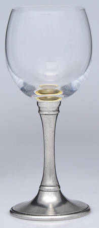 Pewter Hollowware Glass & Metal White Wine Glass