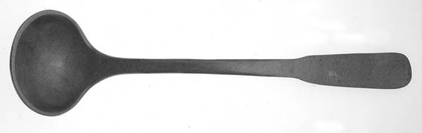 Pewter Hollowware Solid Soup Ladle