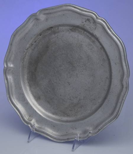 Pewter Hollowware Dinner Plate