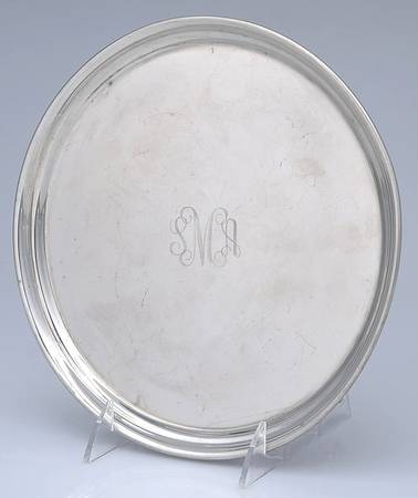Pewter Hollowware 9" Round Tray