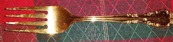 UNF503 (Gold Electroplate) Individual Salad Fork