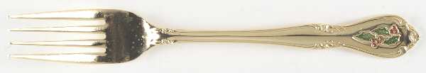 Holly Yuletide (Gold Electroplate) Fork