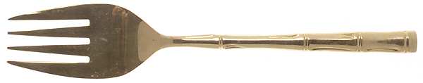 UNF519 (Gold Electroplate) Medium Solid Cold Meat Serving Fork
