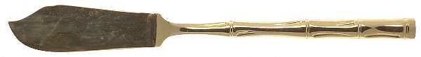 UNF519 (Gold Electroplate) Flat Handle Master Butter Knife
