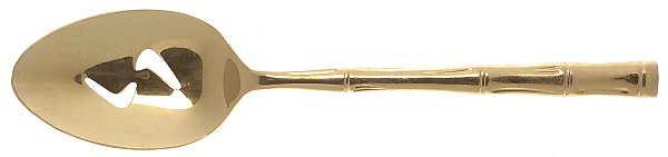 UNF519 (Gold Electroplate) Pierced Tablespoon (Serving Spoon)