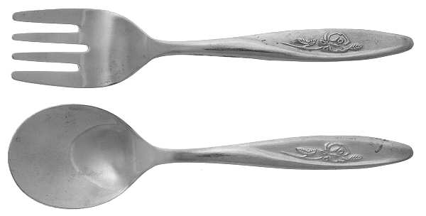 Evenflo (Stainless) 2 Pc Baby Set (BF, BS)