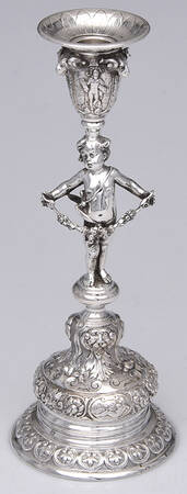 800-1 (Sterling, Hollowware) Candlestick with Bobeche