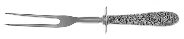 UNF544 (Sterling) Small Carving Fork Stainless Prong W/Sterling Guar