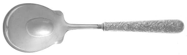 UNF544 (Sterling) Casserole Spoon with Smooth Silverplate Bowl