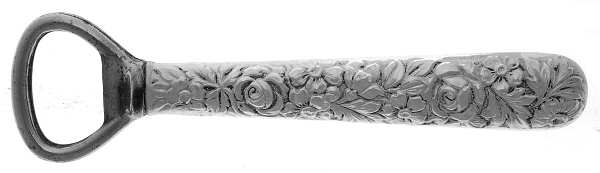 UNF544 (Sterling) Bottle Opener with Silverplate Bowl