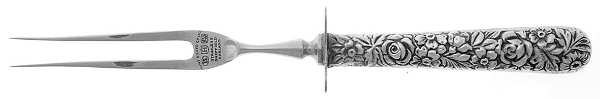 UNF544 (Sterling) Small Carving Fork W/Sterling Guard