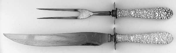UNF544 (Sterling) (2 Pc)Carving Set-Lg Stnbl/Roast w/Sterling Guard