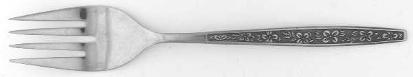 UNF545 (Stainless) Medium Solid Cold Meat Serving Fork