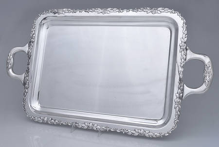 Japan Sterling Holloware Large Waiter Tray