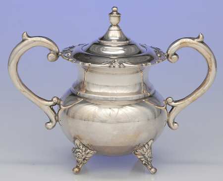 Japan Sterling Holloware Sugar Bowl & Lid
