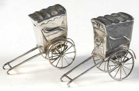 Japan Sterling Holloware Salt and Pepper Set