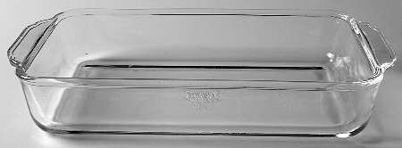Glass and Plastic Liners (Hollowware) 1.5 Quart Rectangular Casserole Liner