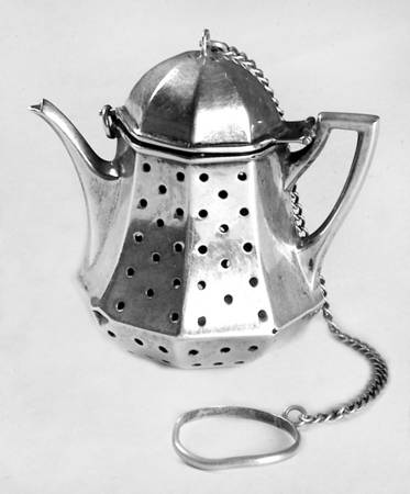 Tea Balls (Sterling Holloware) Teapot Shape Tea Ball