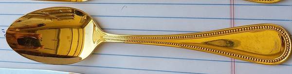Melissa (Gold Electroplate) Place/Oval Soup Spoon