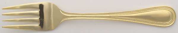 Melissa (Gold Electroplate) Individual Salad Fork
