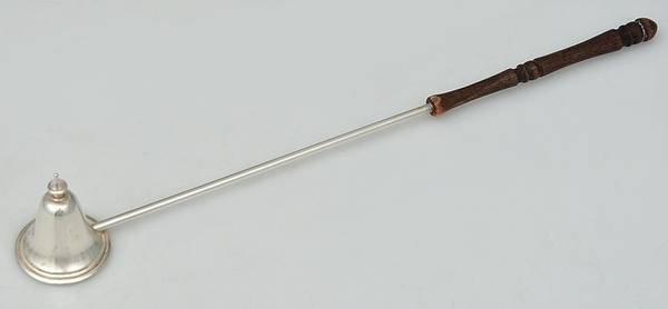 Sterling Flatware Candle Snuffer with Sterling Implement
