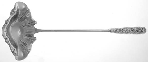 Sterling Flatware Punch Ladle with Silverplate Bowl