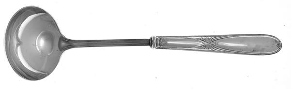 Sterling Flatware Hollow Handle Gravy Ladle, Plate Bowl