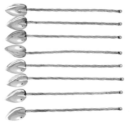 Sterling Flatware Tea Sipper - Set of 8