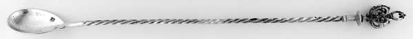 Sterling Flatware Large Claret Spoon, Solid Piece