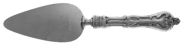 Sterling Flatware Cheese Server with Stainless Blade