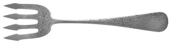 Sterling Flatware Large Solid Tined Sardine Serving Fork