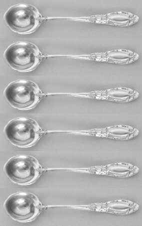 Sterling Flatware Individual Salt Spoon - Set of 6