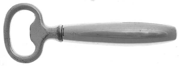Sterling Flatware Bottle Opener with Silverplate Bowl