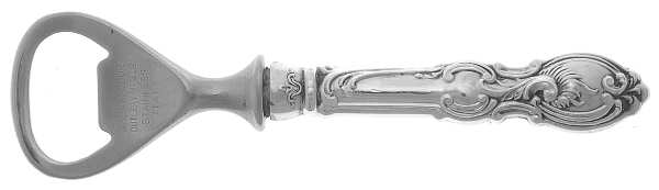 Sterling Flatware Bottle Opener with Stainless Bowl
