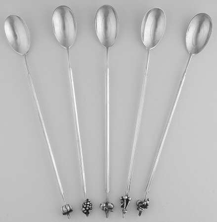Sterling Flatware Iced Tea Spoon - Set of 5