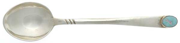 Sterling Flatware Enameled Demitasse Spoon