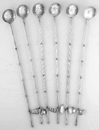 Sterling Flatware Tea Sipper - Set of 6 with Case
