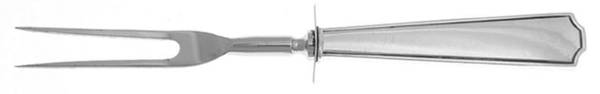 Sterling Flatware Small Steak Carving Fork with Stainless Prongs