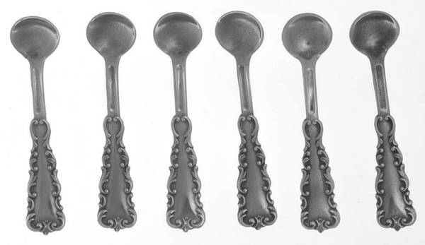 Sterling Flatware Individual Salt Spoon - Set of 6