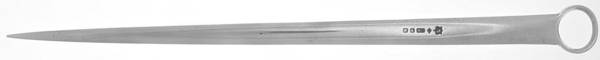 Silverplate Flatware Large Solid Piece Letter Opener